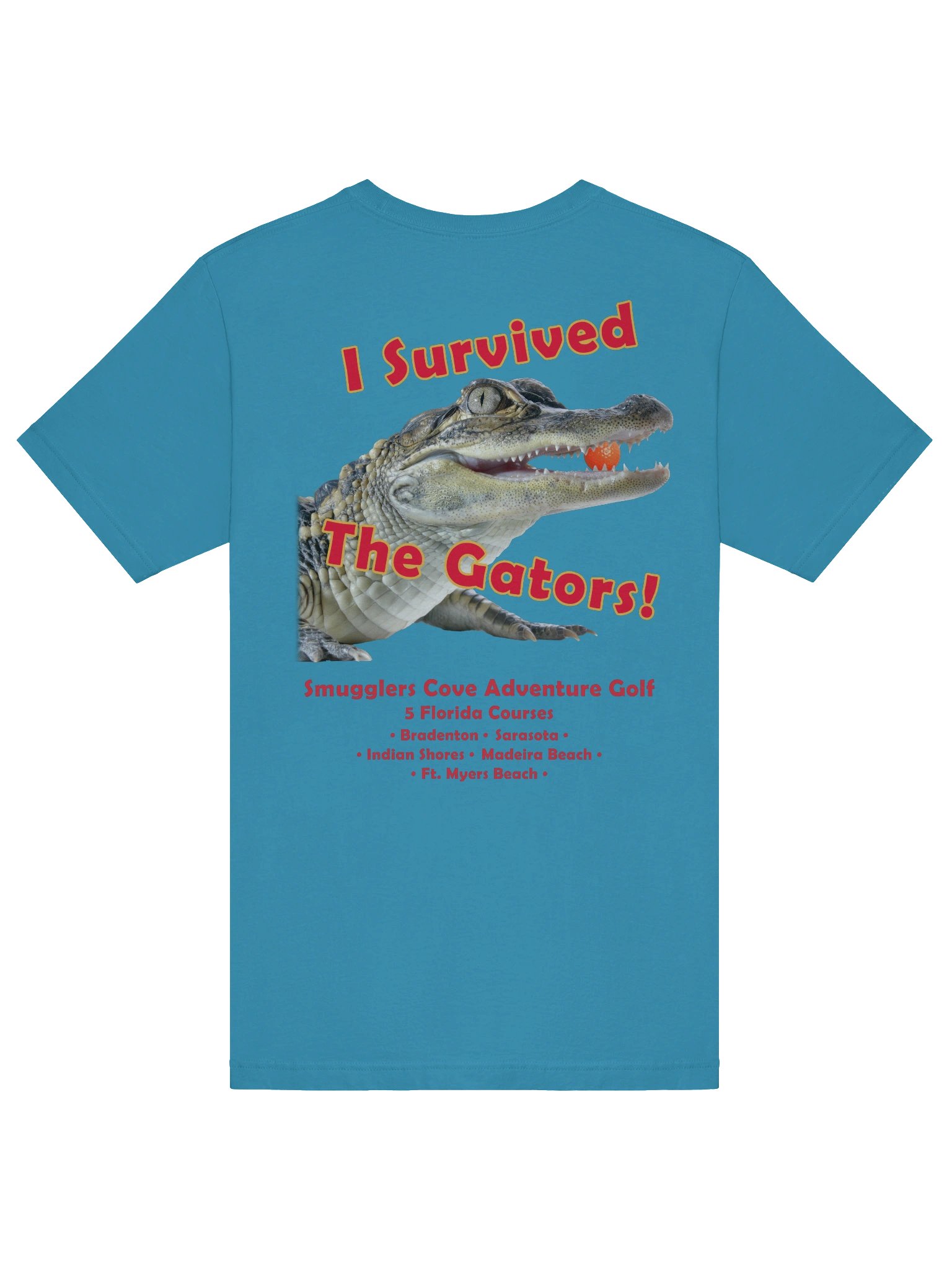 "I Survived the Gators" Cotton Tee - Back Graphic product image (30)