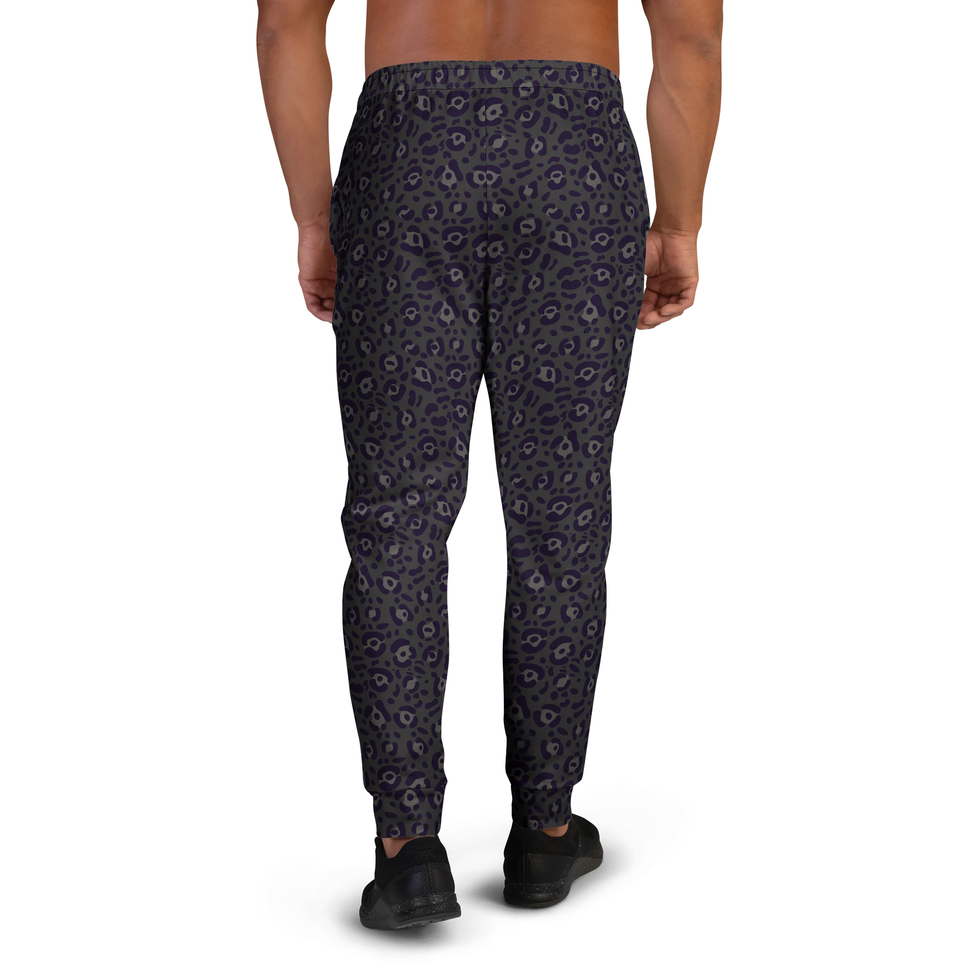 Recycled Men's Joggers with Bold Black Leopard Print product image (3)