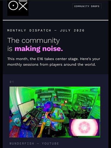 Hey — look who’s featured in ​⁠the @oxiinstruments newsletter this week! Had no idea that one of my favorite instrument maker...
