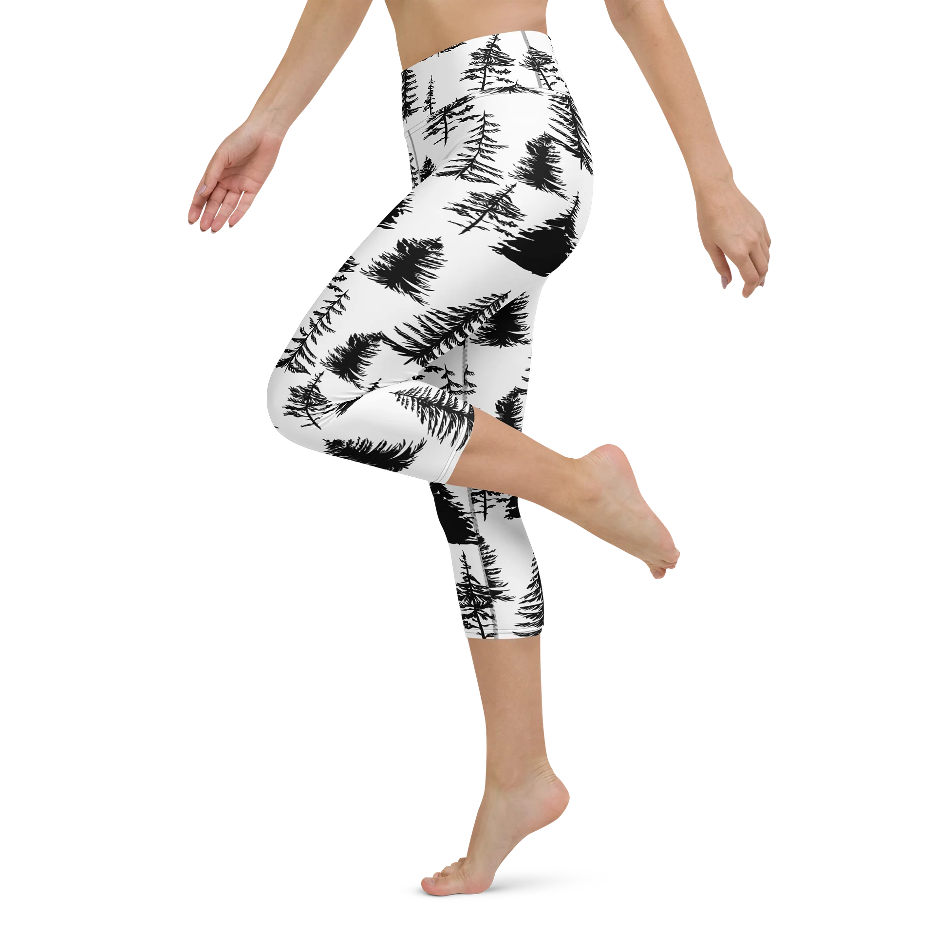 Forest Scatter All-Over Print Yoga Capri Leggings product image (5)