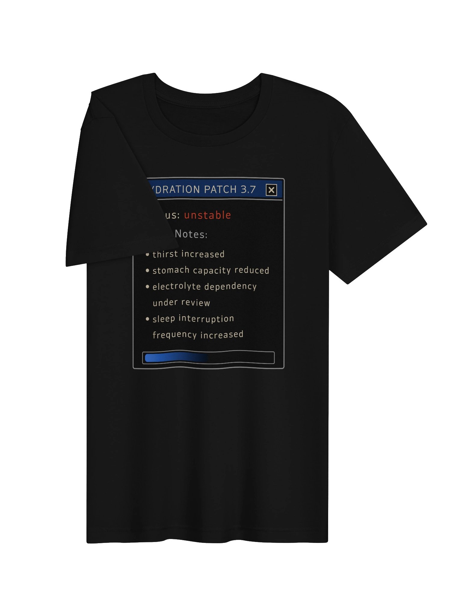 Hydration Patch 3.7 Shirt | POTS Dysautonomia & Chronic Illness Humor Tee product image (3)
