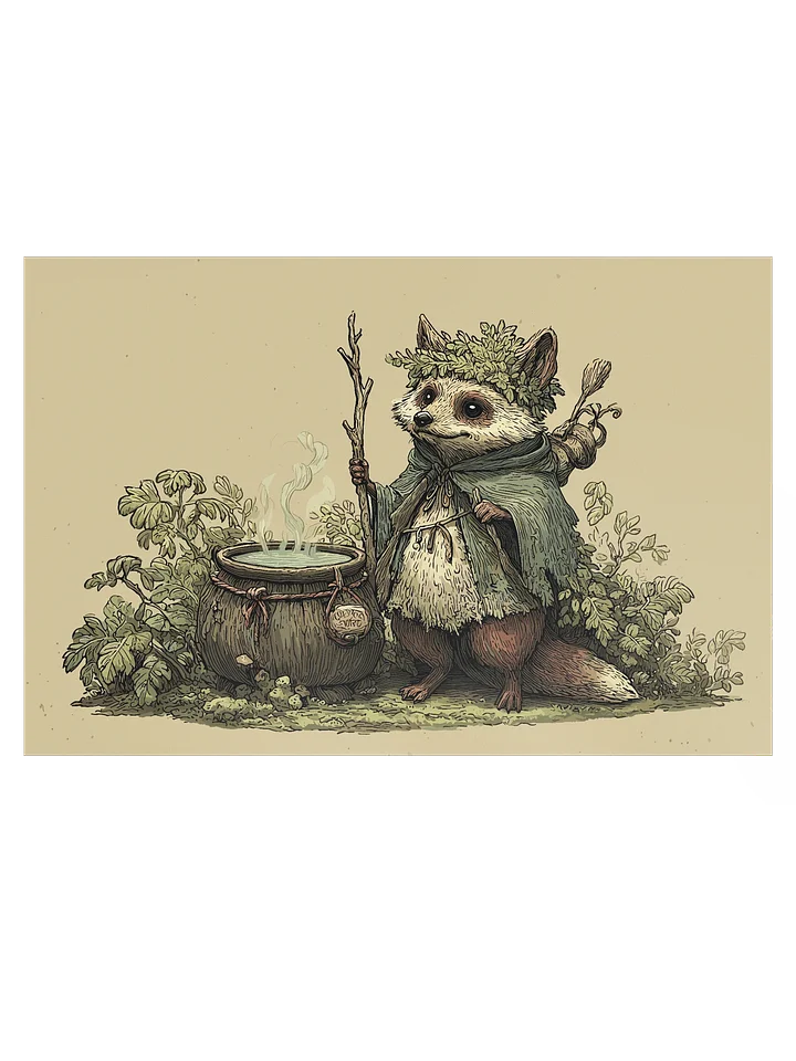 Woodland Brewer – Fantasy Herbal Alchemy Poster product image (1)