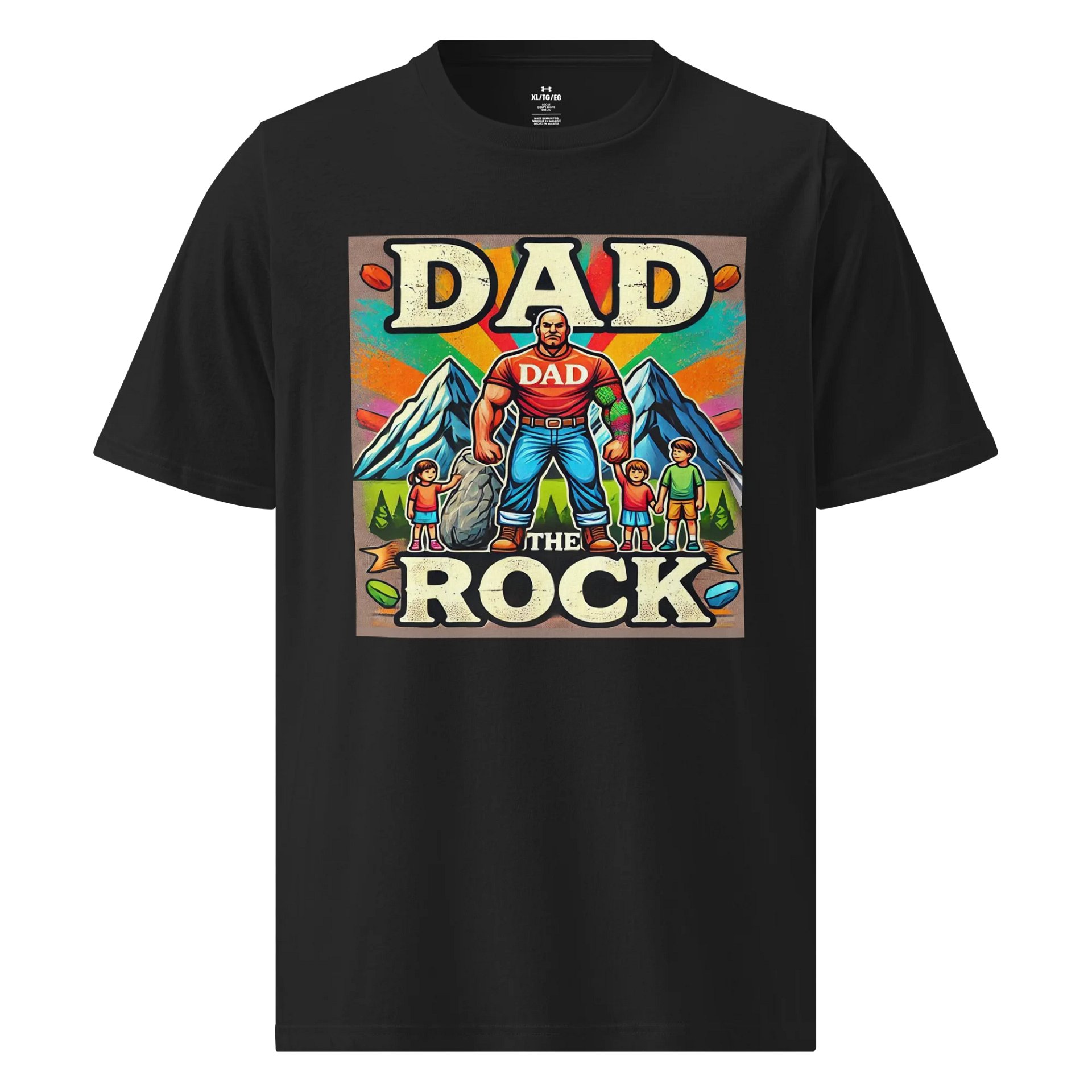 Dad The Rock Athletic Tee product image (1)