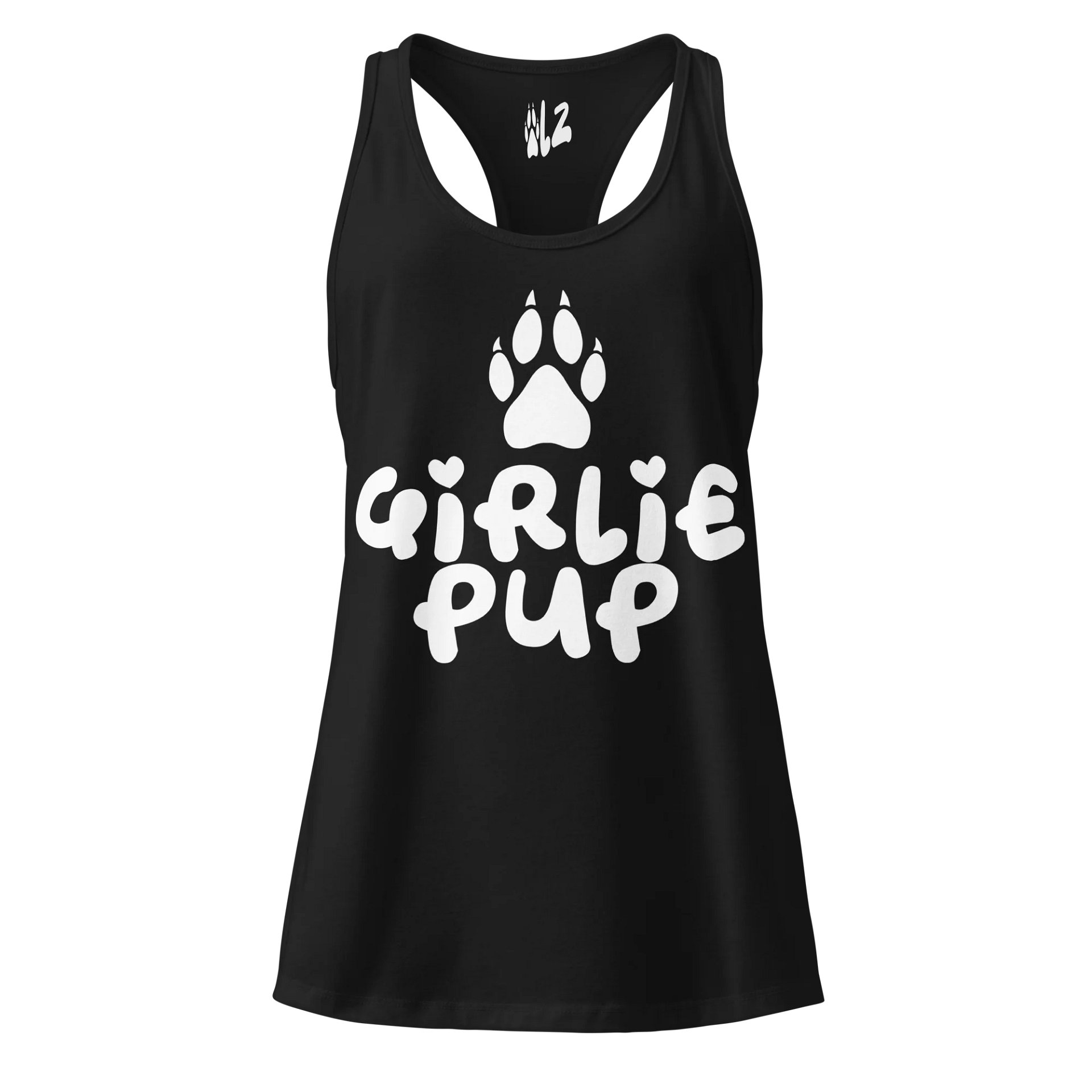Girlie Pup Paw Racerback Tank Top product image (3)