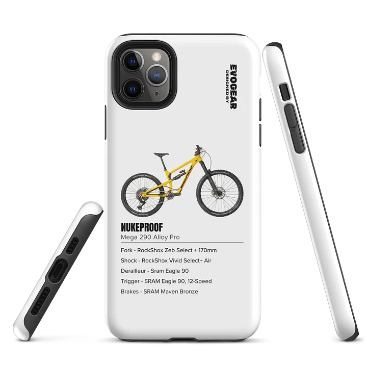 White Nukeproof Mega 290 Alloy Pro iPhone Case product image (5)