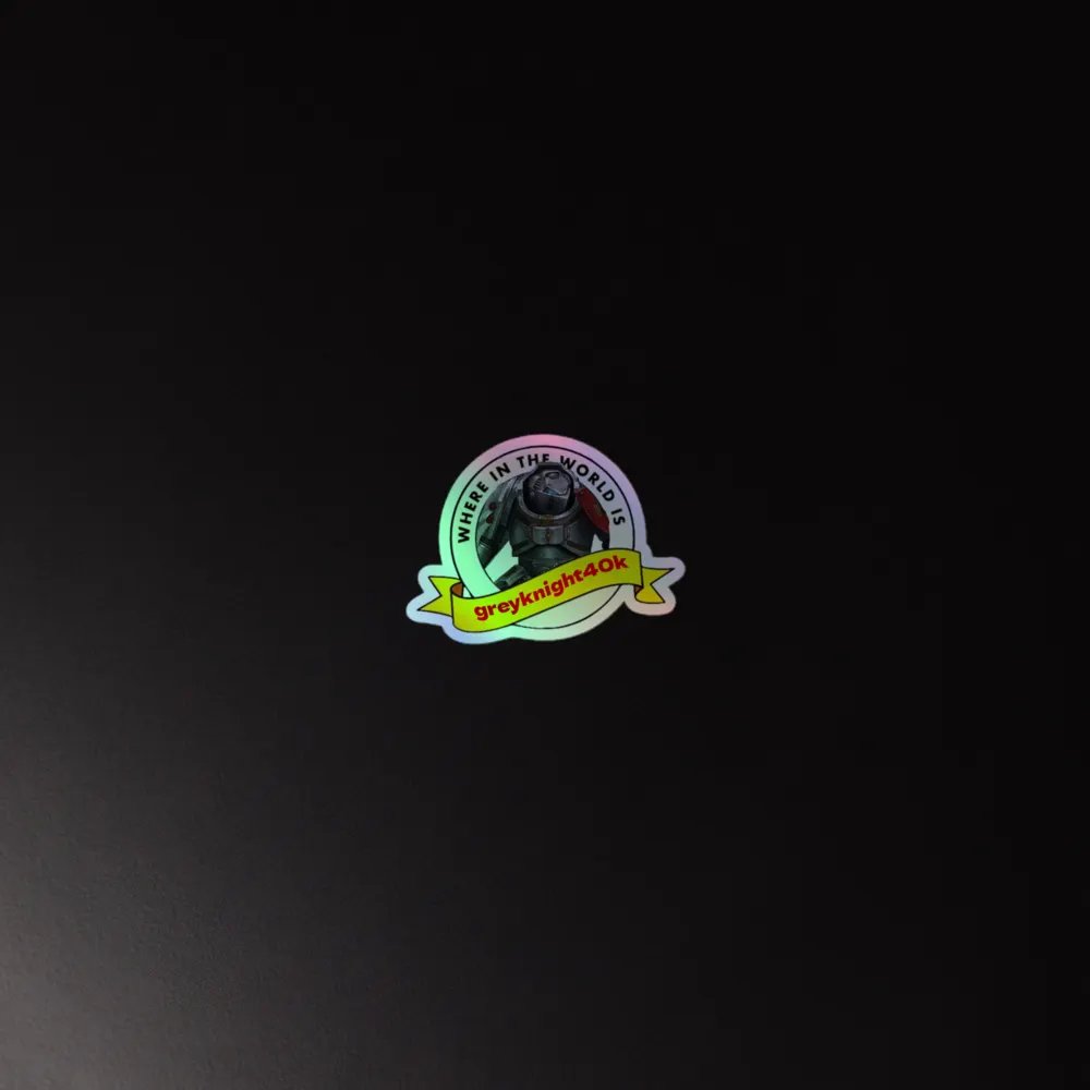 Holographic WITWIGK40K sticker product image (4)