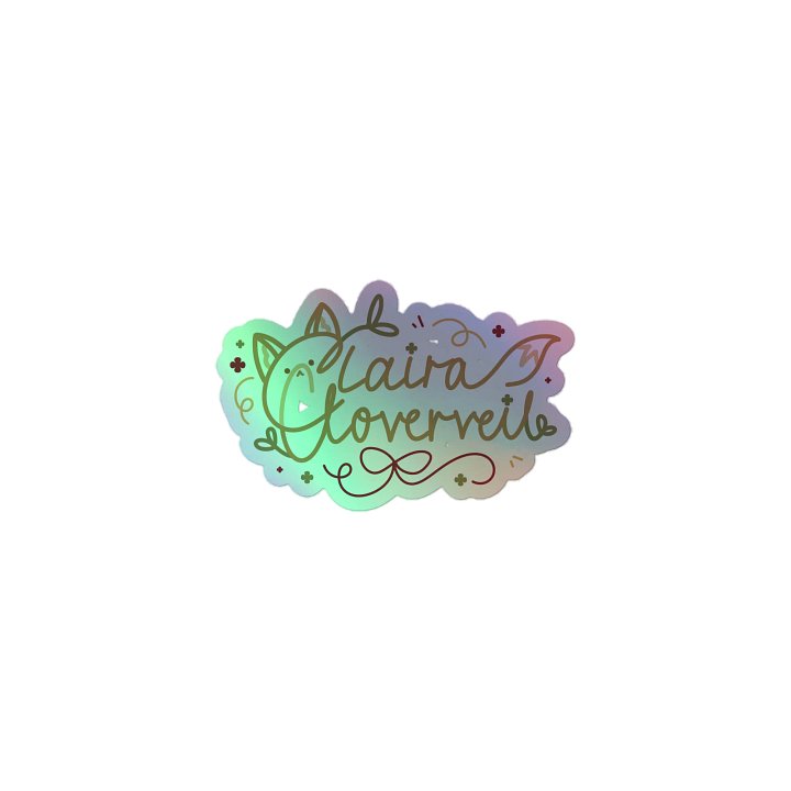 Claira Holo Signature Sticker (color ver) product image (1)