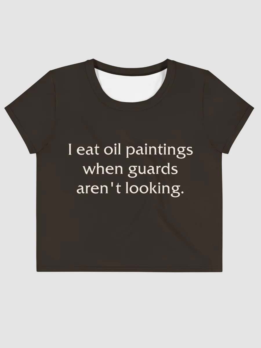 I eat paintings crop tee product image (2)