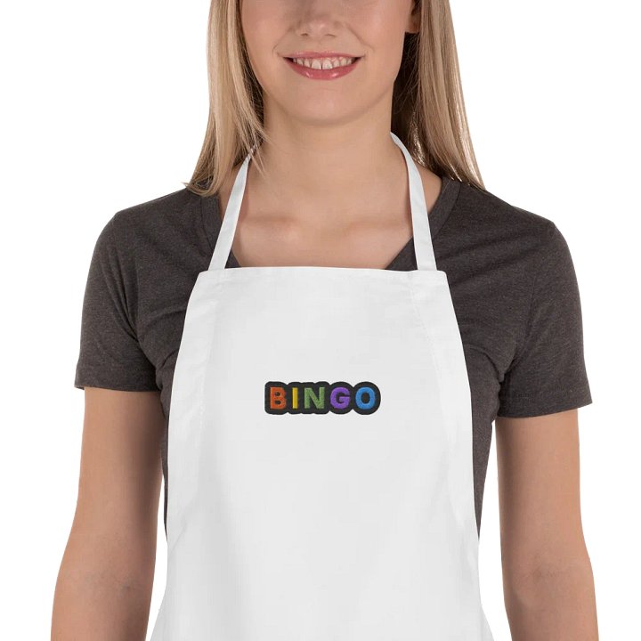 Alt Embroidered Bingo Letters Apron (White) product image (1)