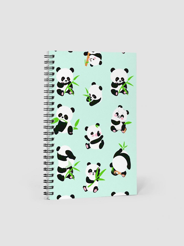 Playful Pandas Spiral Notebook product image (1)