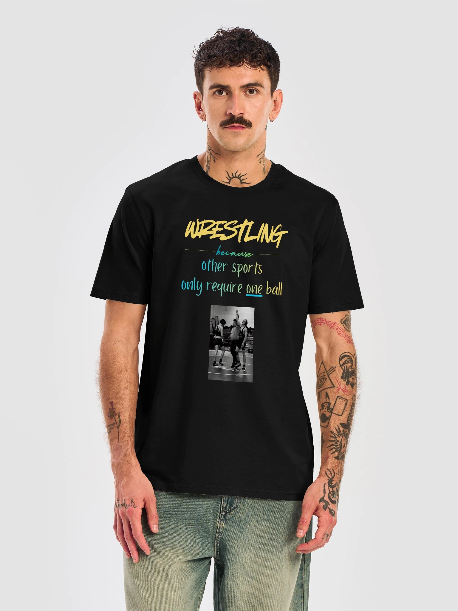 Wrestling Because Other Sports Only Require One Ball Tee product image (5)