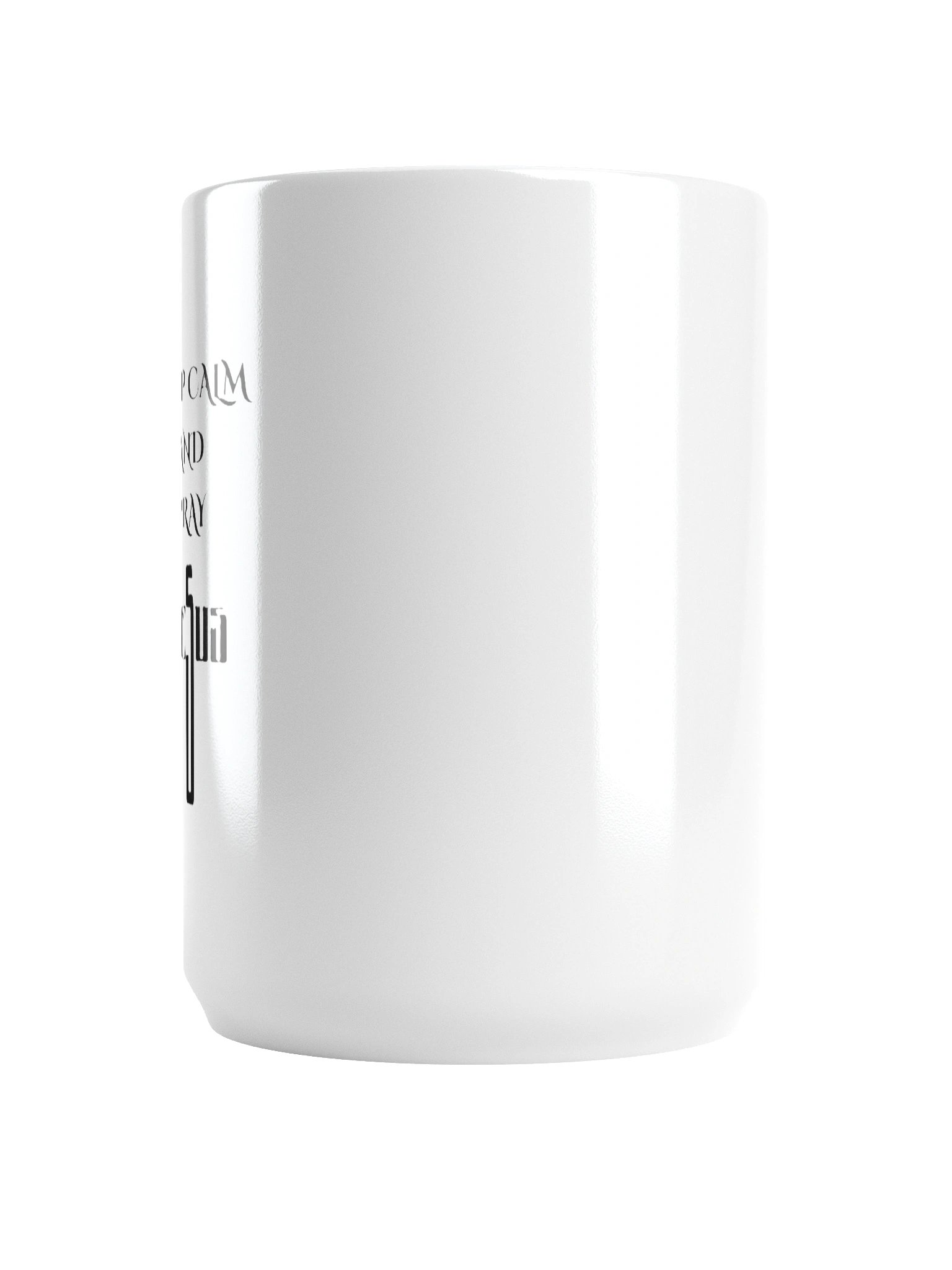 'Keep Calm and Pray' White Glossy Mug product image (6)