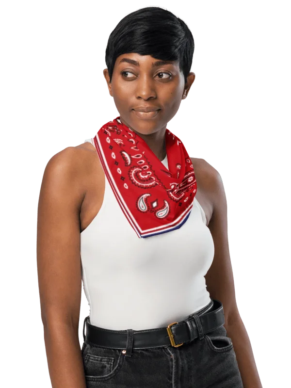 GTA VI Jason & Lucia All-Over Print Red Printed Bandana – Grand Theft Auto 6 Fan Design product image (4)