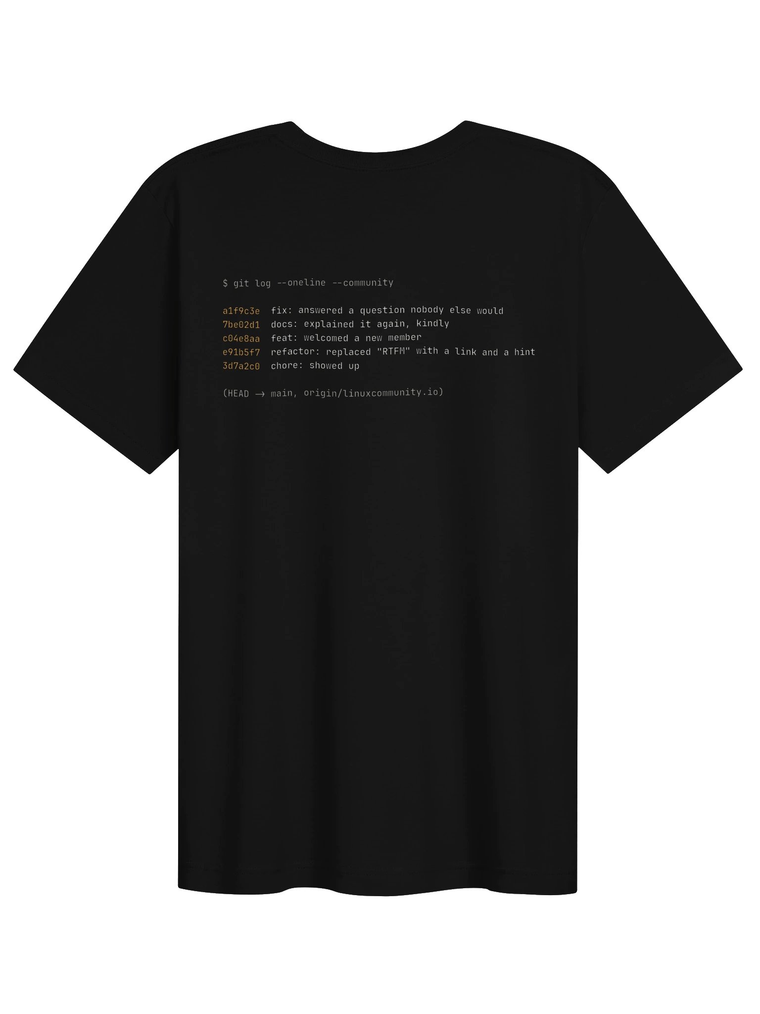 git log T-Shirt product image (4)
