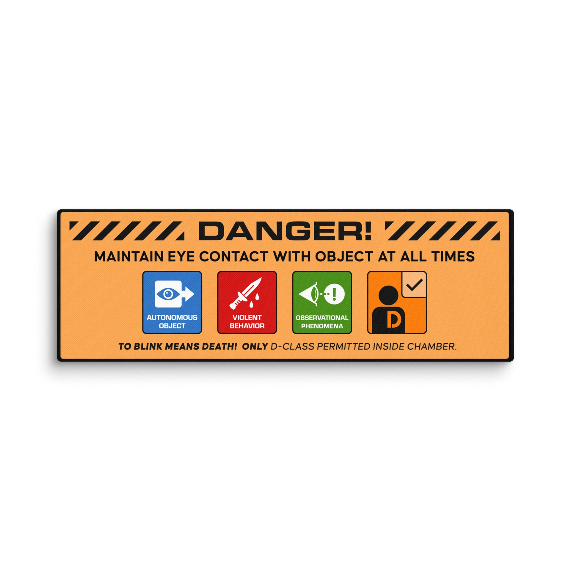 SCP-173 Warning Sign (Canvas) product image (1)