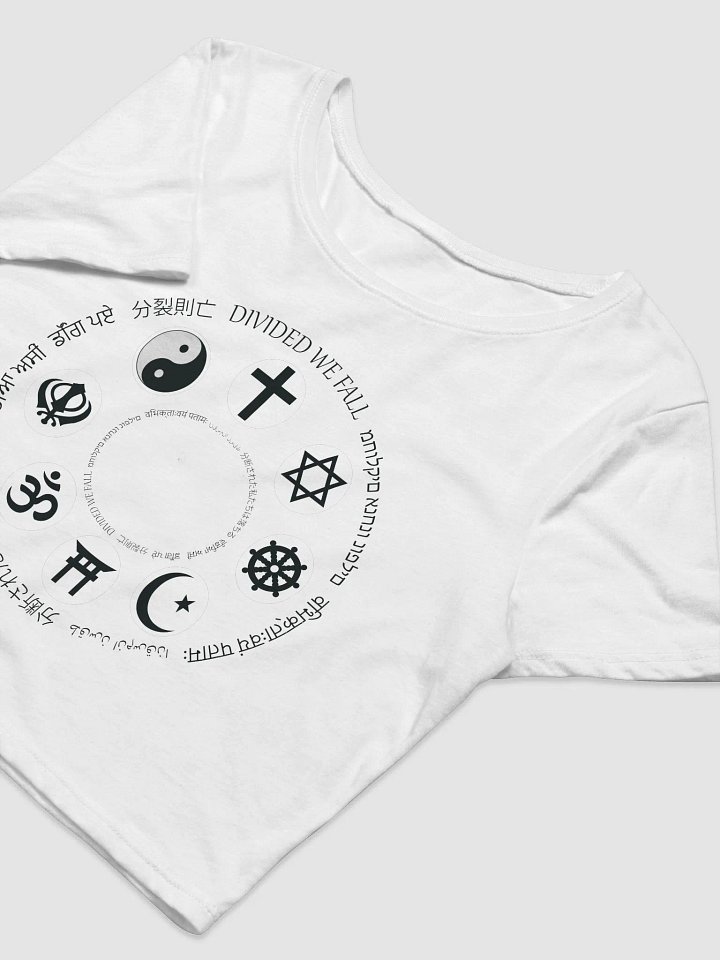Divided We Fall - Religion - Bella+Canvas Women's Crop Tee product image (1)