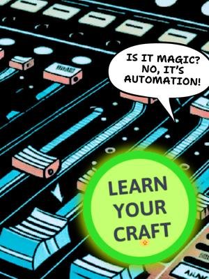 LEARN YOUR CRAFT: AUTOMATION Dear Producers,  I think it's time that you officially  LEARN YOUR CRAFT. Instead of pretending like all those quality sounds you’re using  are yours... Pshh. PLEASE! This is why today marks the beginning of a new movement called  “ENDING PRETENDING “ Lucky for you... I am a nice guy who's been  put through the wringer enough times to make sure you end up better than I did.  yes, I regret never taking the time to learn the basic things EVERYBODY SHOULD KNOW.  So, today we will begin  THE ENDING PRETENDING TOUR (tour? lol) starting with my absolute favorite tool: ... AUTOMATION YEEESSIRR- WHOOP! WHOOP!  ARE YOU READY TO HAVE SOME FUN? BECAUSE I AM! AUTOMATION GETS  ME ALL FIRED UP! IT’S SO COOL!  I AM ALSO OFFERING MY E-BOOK ON THIS TOPIC - COMPLETELY FREE! By all means... PLEASE take advantage  of this while I'm in a good mood.  The link should be here:  https://jacobthewilliam.ck.page  #mixingtechniques #mixing #sup #yo #myfavorite #learnit #audiotricks #spreadknowledge #knowledgeispower #gems #takeitorleaveit #toolsofthetrade #stopguessing #startgrowing #implementing #tactics #jacobthewilliam #ontour #freedownload #FREE #FREESTUFF #ebook #signup #joinus #himom #automation #itstime #waiting #whatareyouwaitingfor