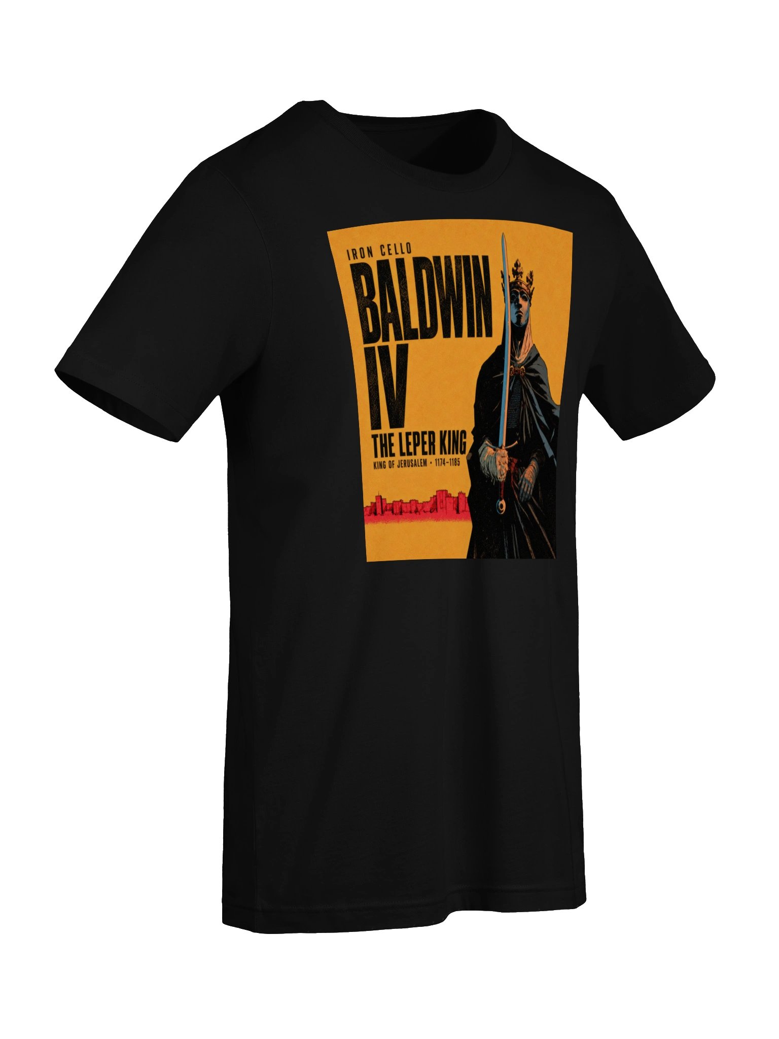 Baldwin IV — The Leper King | Iron Cello Tee product image (7)