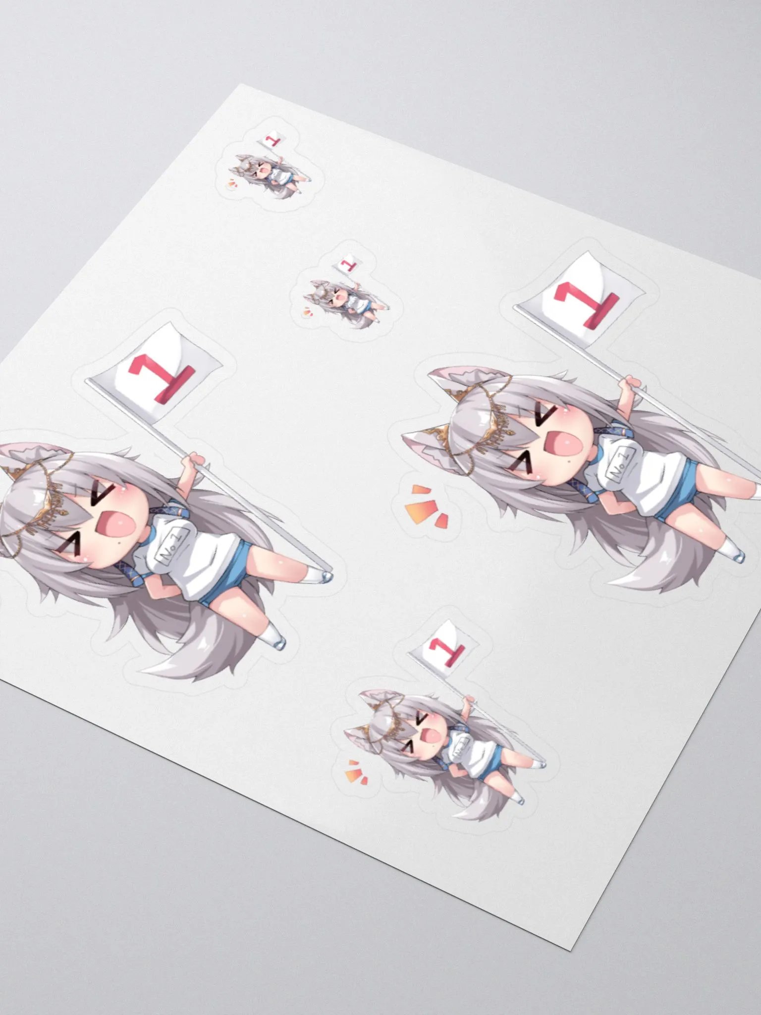 Number 1 Paws Chibi Sticker Set product image (3)
