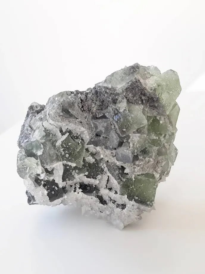 Fluorite & calcite crystal cluster product image (2)