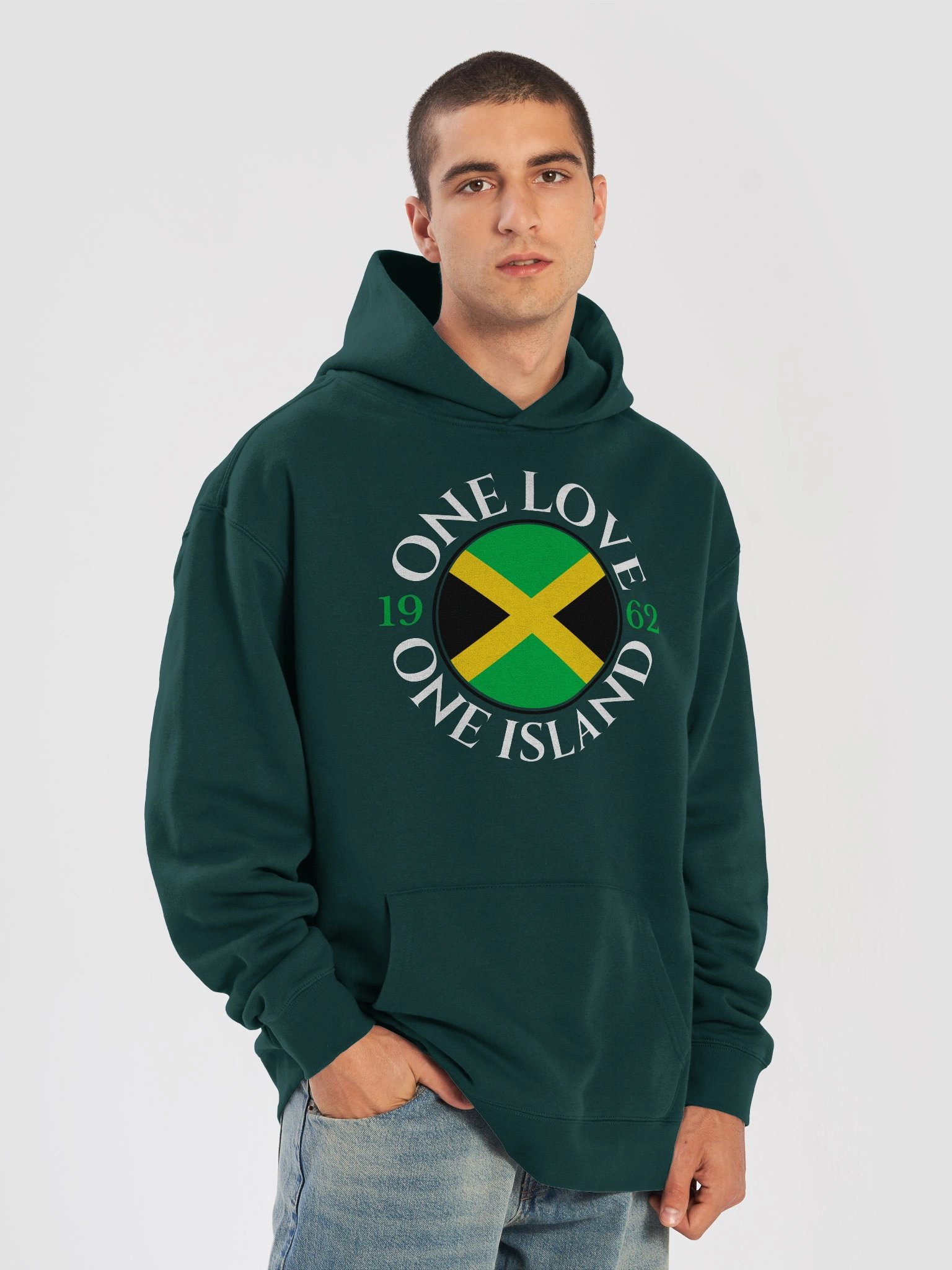 One Love One Jamaica Unisex Oversized Hoodie product image (7)