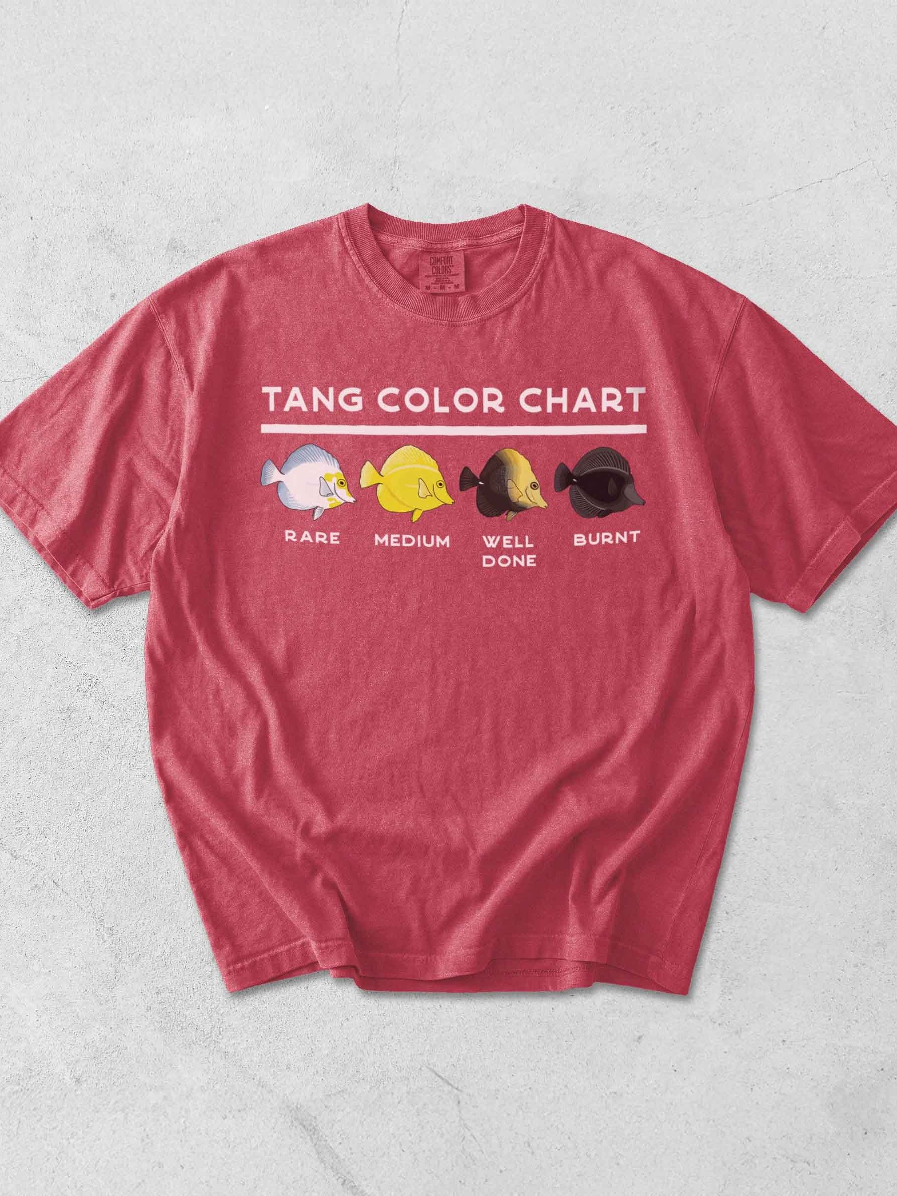Sailfin Tang Color Chart T-Shirt for Reef Aquarium Lovers product image (1)