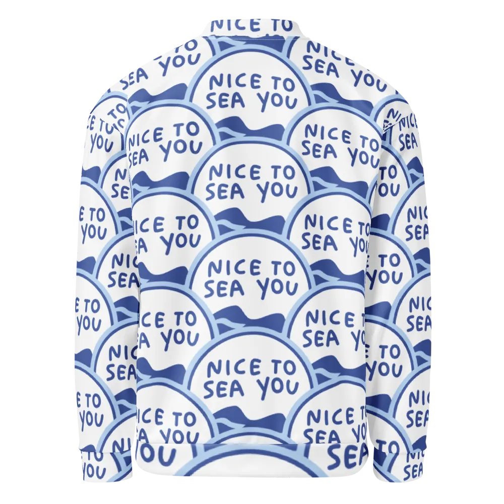 Wave of Words Bomber Jacket product image (3)