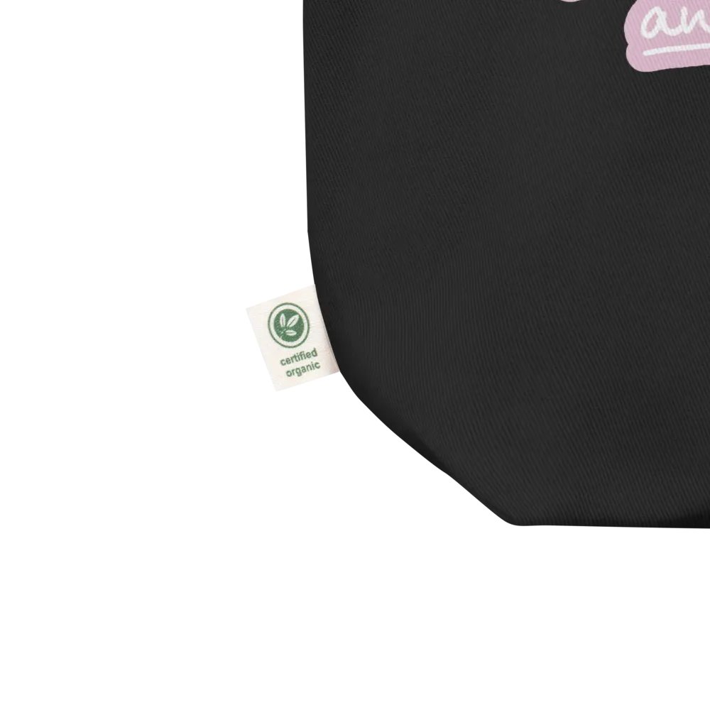 Bubbly and a B*tch (lined design, #E1B9CE) tote bag product image (2)