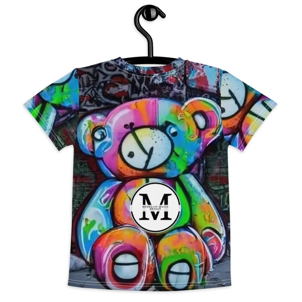 Graffiti Teddy Bear Kids T-Shirt product image (7)