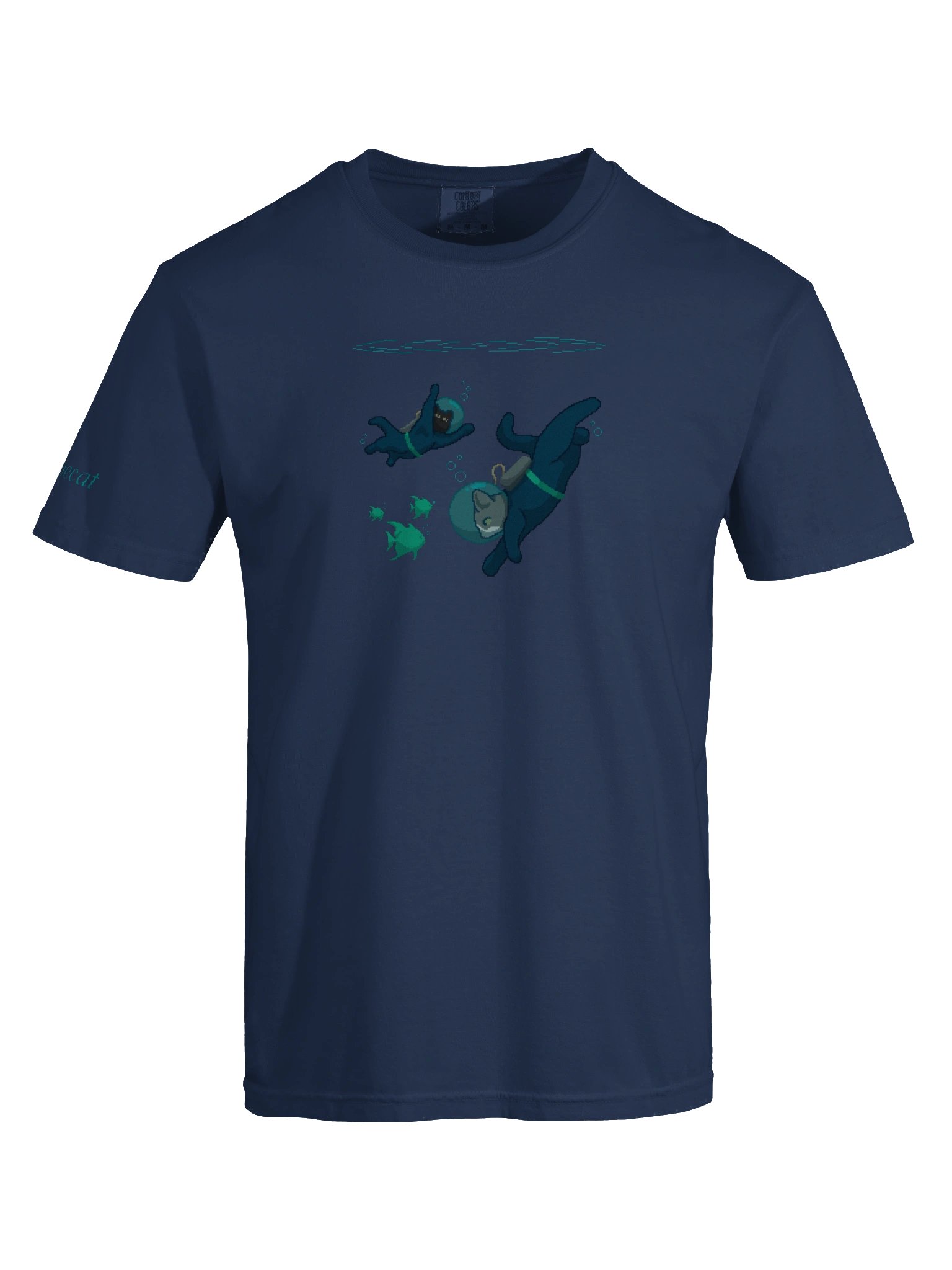 ｡° deep dive tee ~ multi-teal °｡ product image (28)