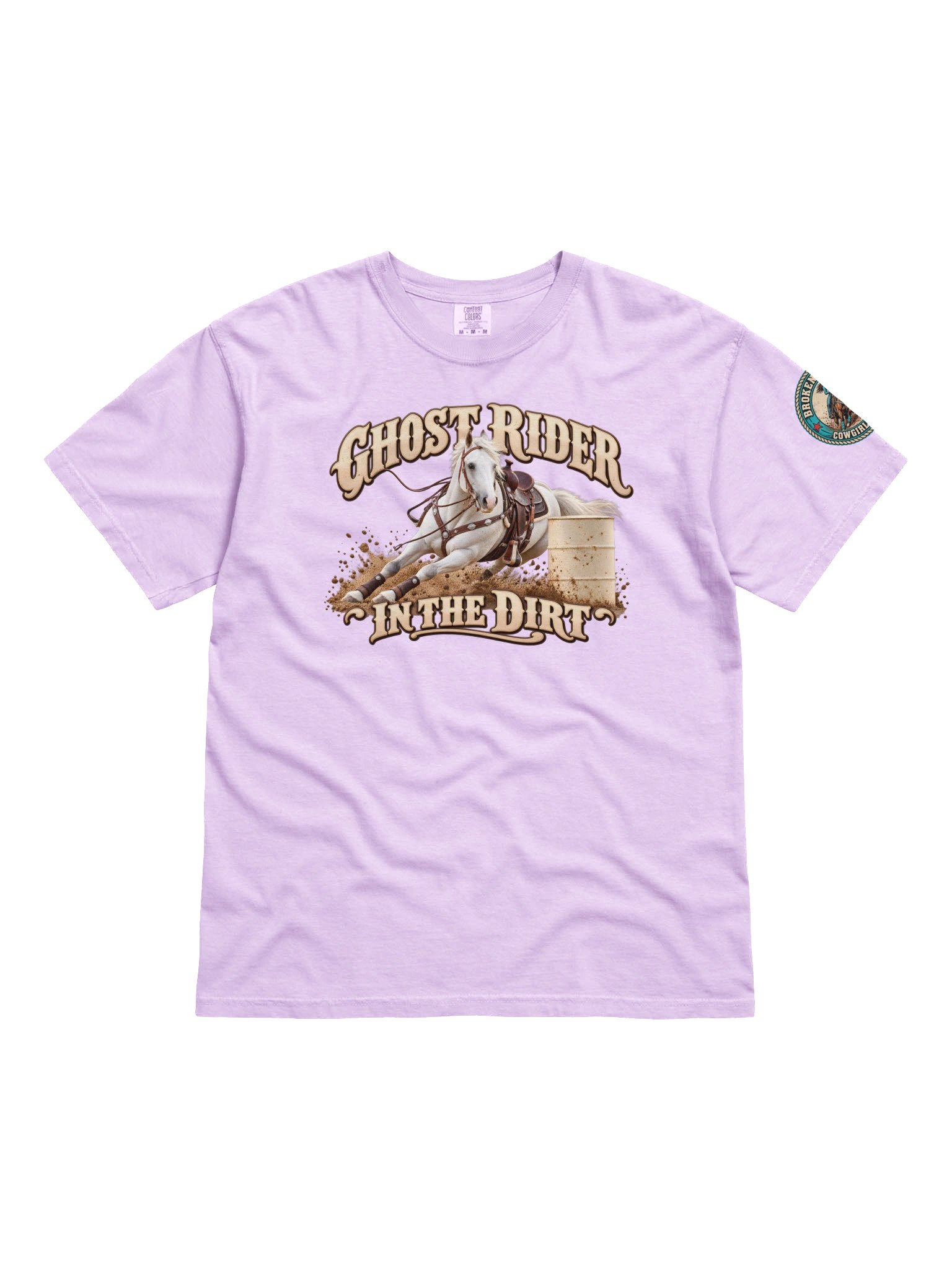 Ghost Rider In The Dirt Barrel Racing T-Shirt | BROKEN RODEO™ product image (226)
