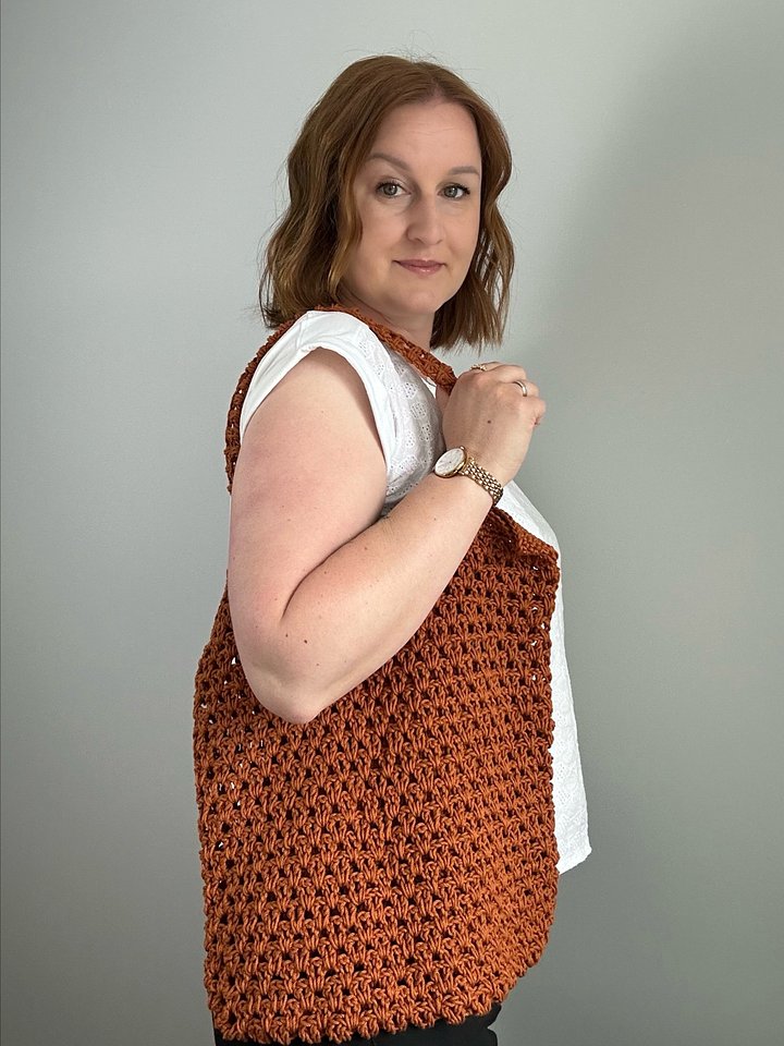 Lace Crochet Market Bag Pattern PDF Ebook - Mabel Market Bag - Eco Crochet Shopping Bag - Crochet Tote Bag product image (1)