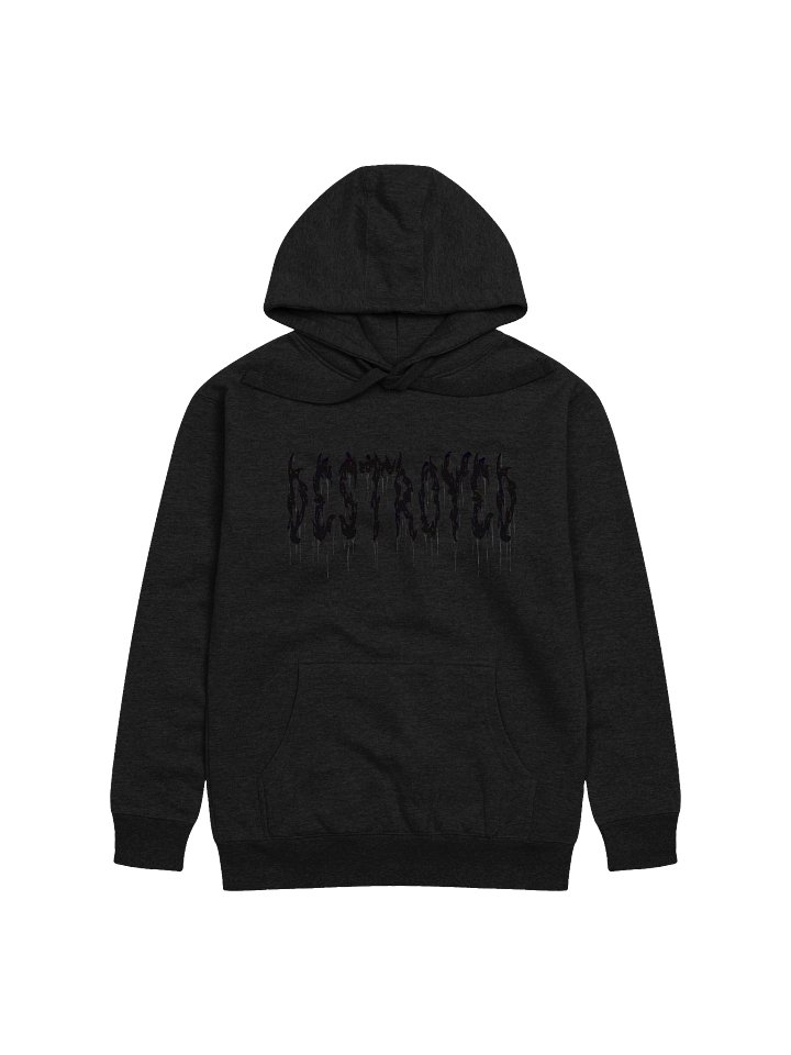 DESTROYED BLACK INK HOODIE product image (1)