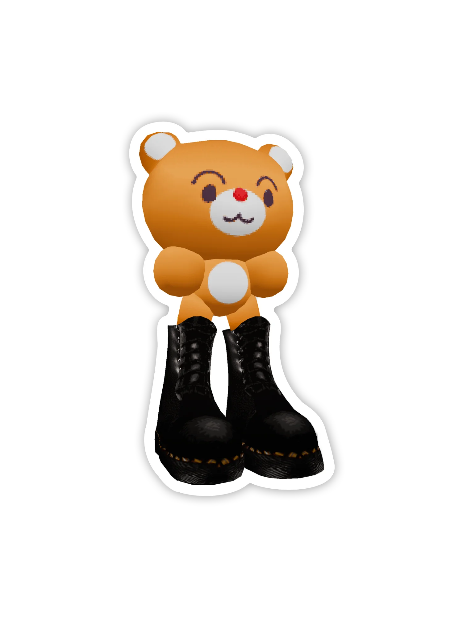Bear in Combat Boots Sticker product image (2)