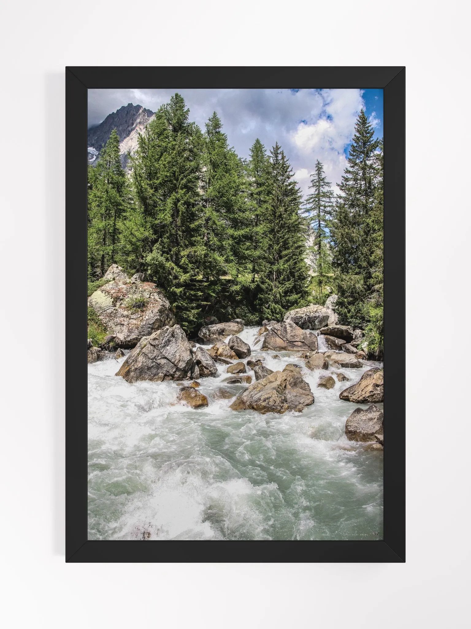 Print Fine Art - Rushing Waters at Lavachey – Mont Blanc, France product image (1)