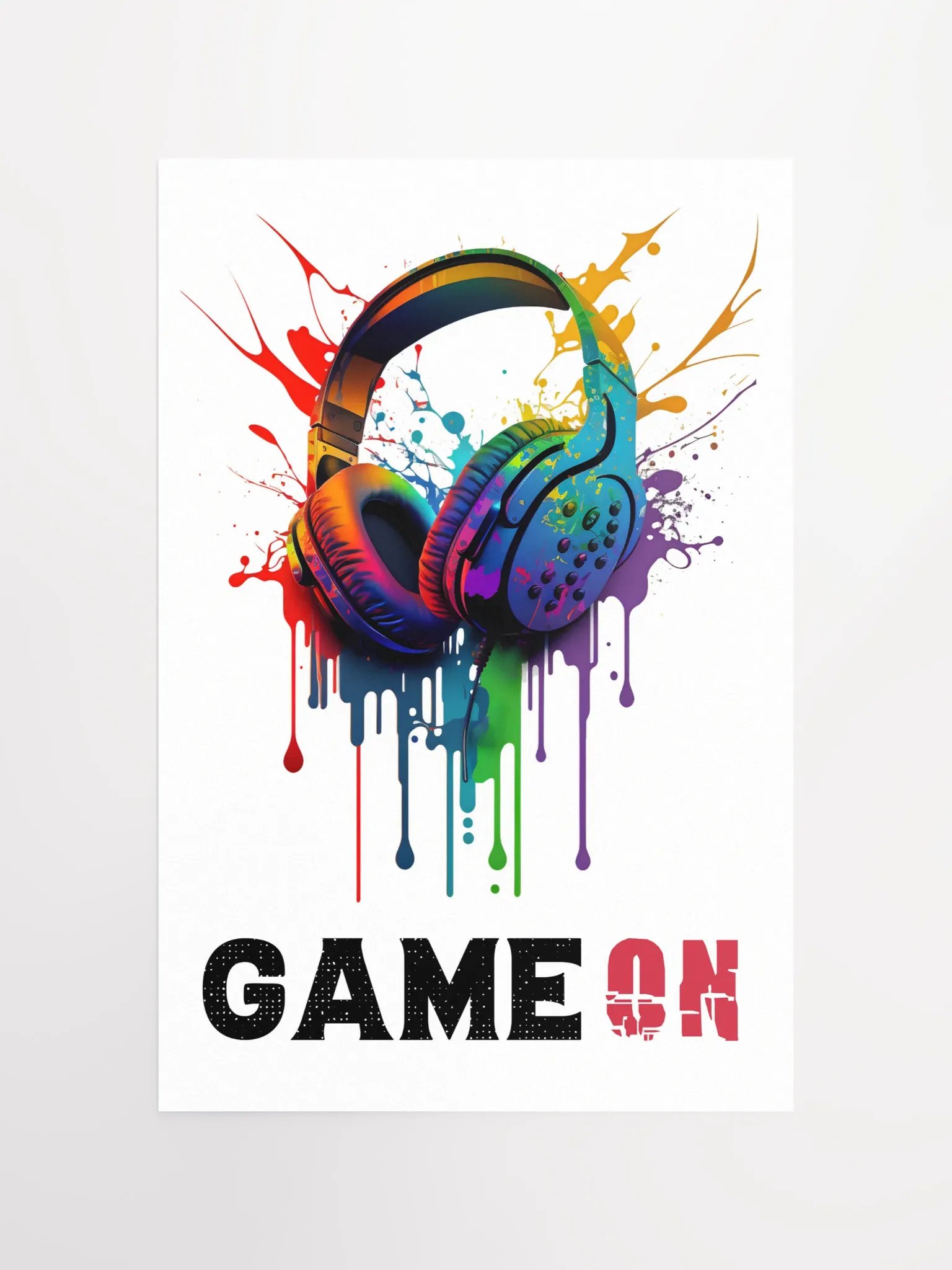 Game On: Gamers Headphone – Splattered Paint Edition product image (10)