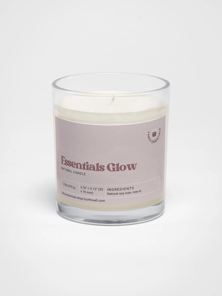 Rose Glow Soy Wax Candle product image (1)