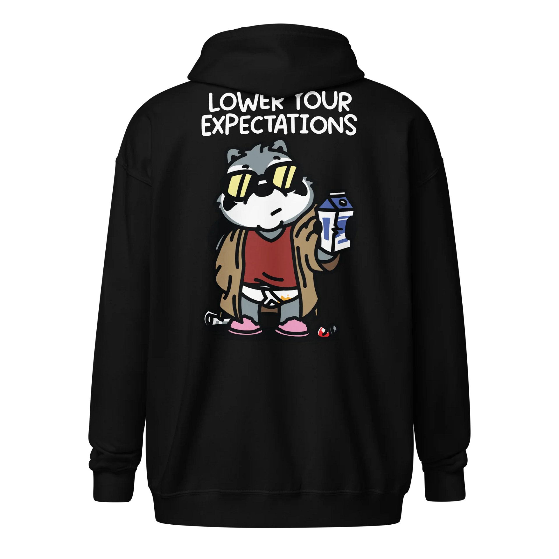 Lower Your Expectations Zipper Hoodie product image (2)