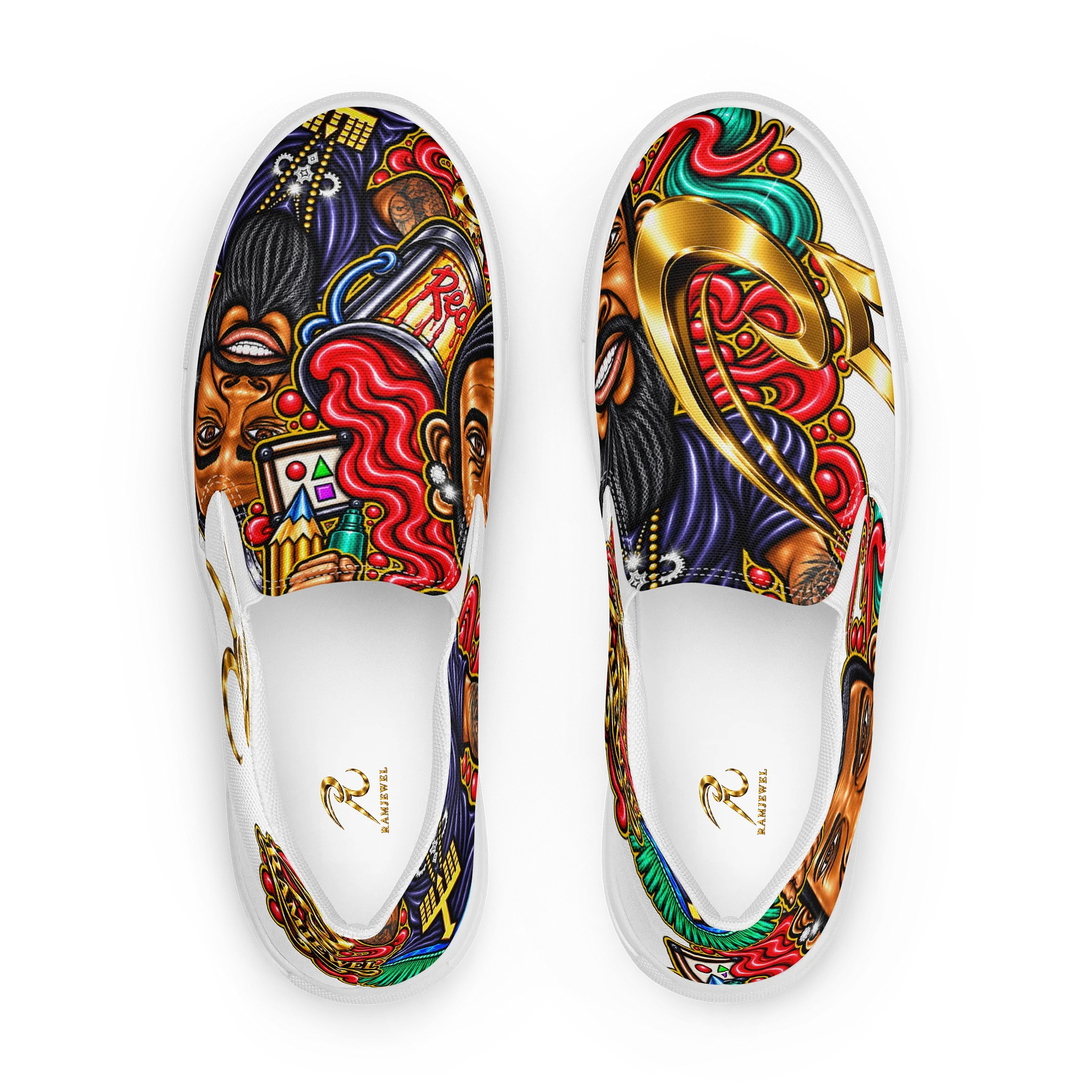 Women's Caricature Slip-On Canvas Shoes by RamJewEL product image (1)