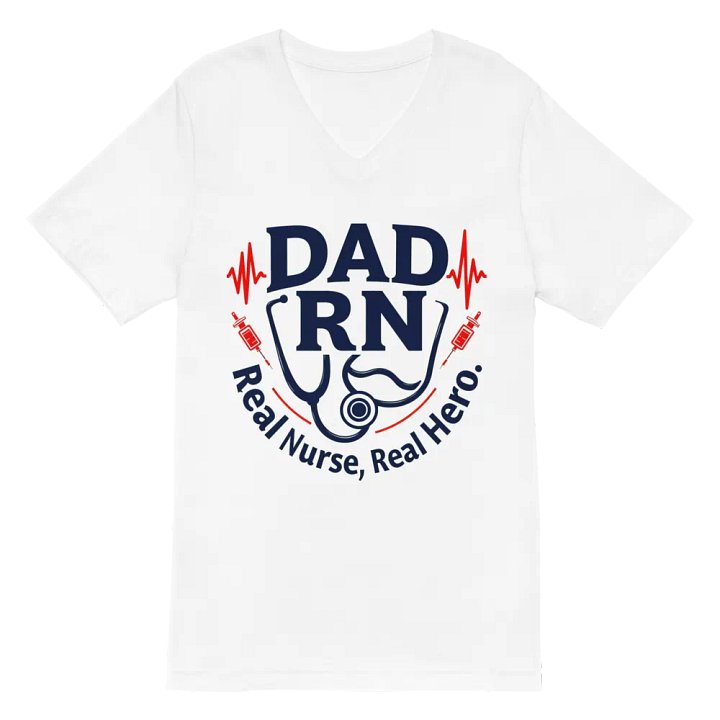 Real Nurse, Real Hero V-Neck Tee product image (2)