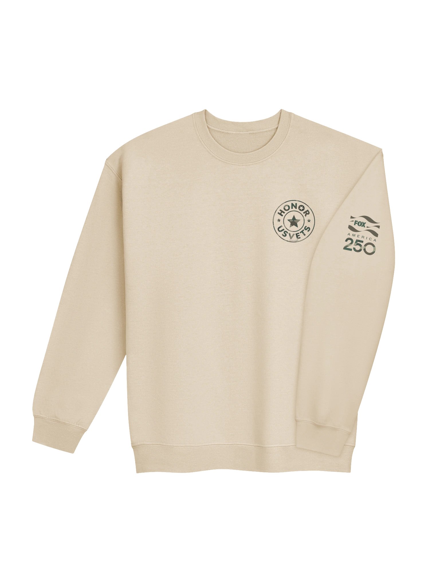 LIMITED EDITION FOX U.S.VETS CREWNECK - GREEN PRINT product image (4)