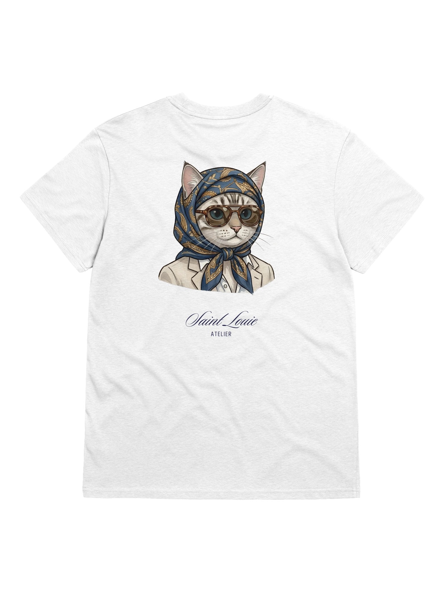 Head Scarf Saint Louie Organic soft Tee, White product image (10)