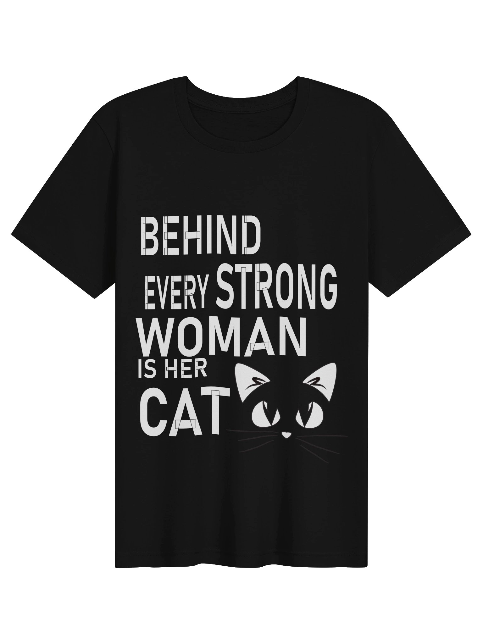 Behind Every Strong Woman Is Her Cat Funny Cat Mom Gift product image (2)