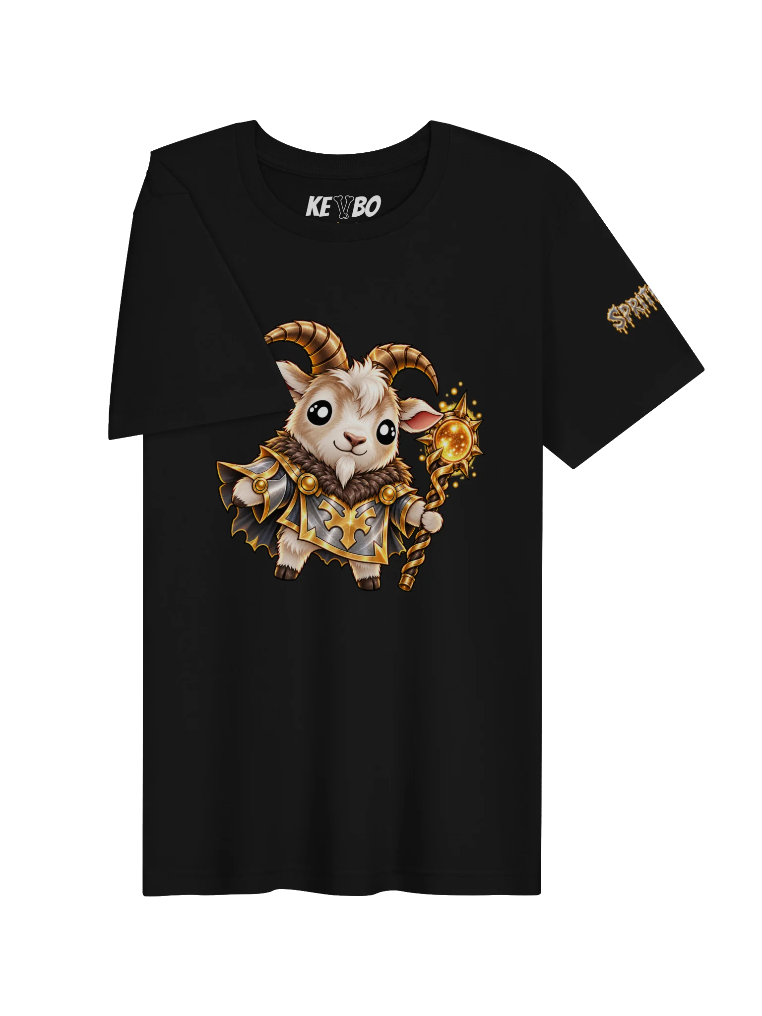 SPRITEFEST "Mythical Goat Sprite" Black ADULT T-Shirt product image (3)