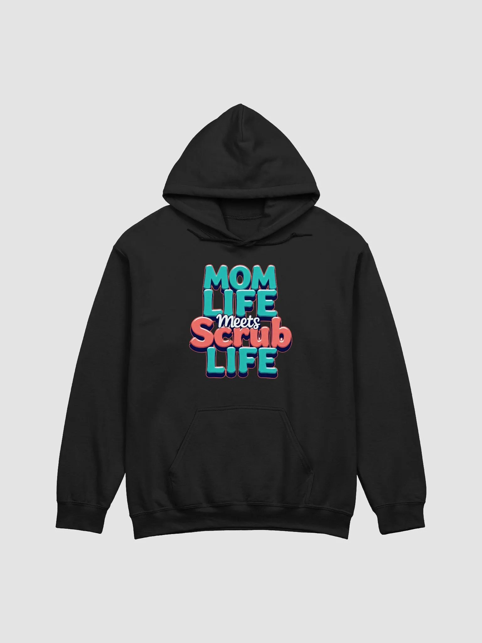 Mom Life Meets Scrub Life Classic Hoodie product image (6)