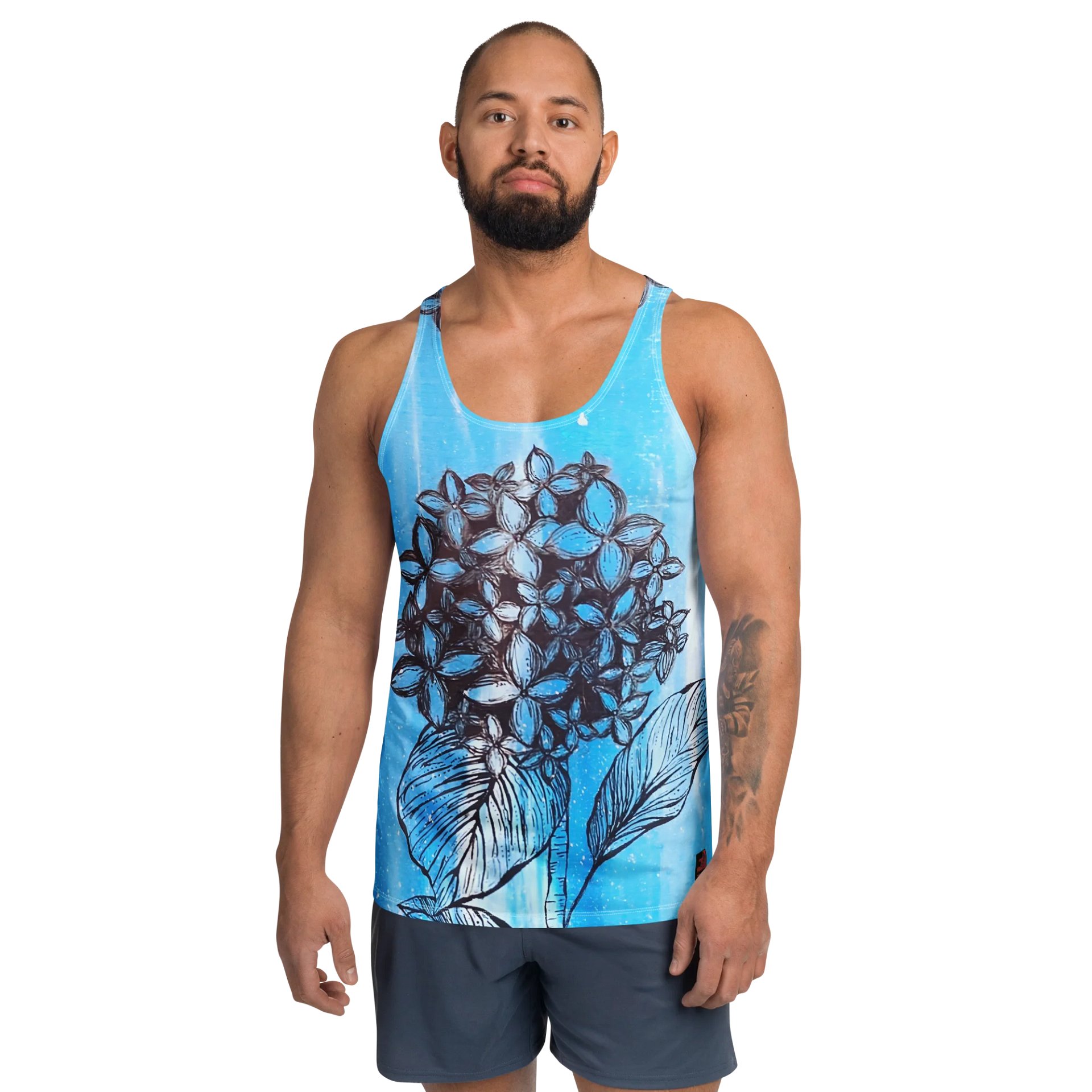 "Hydrangeas" Men's Tank Top product image (1)