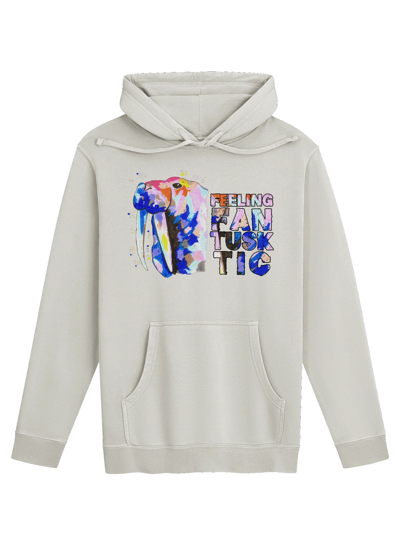 SIGNATURE Line Walrus Watercolour Premium Pigment Dyed Hoodie product image (1)