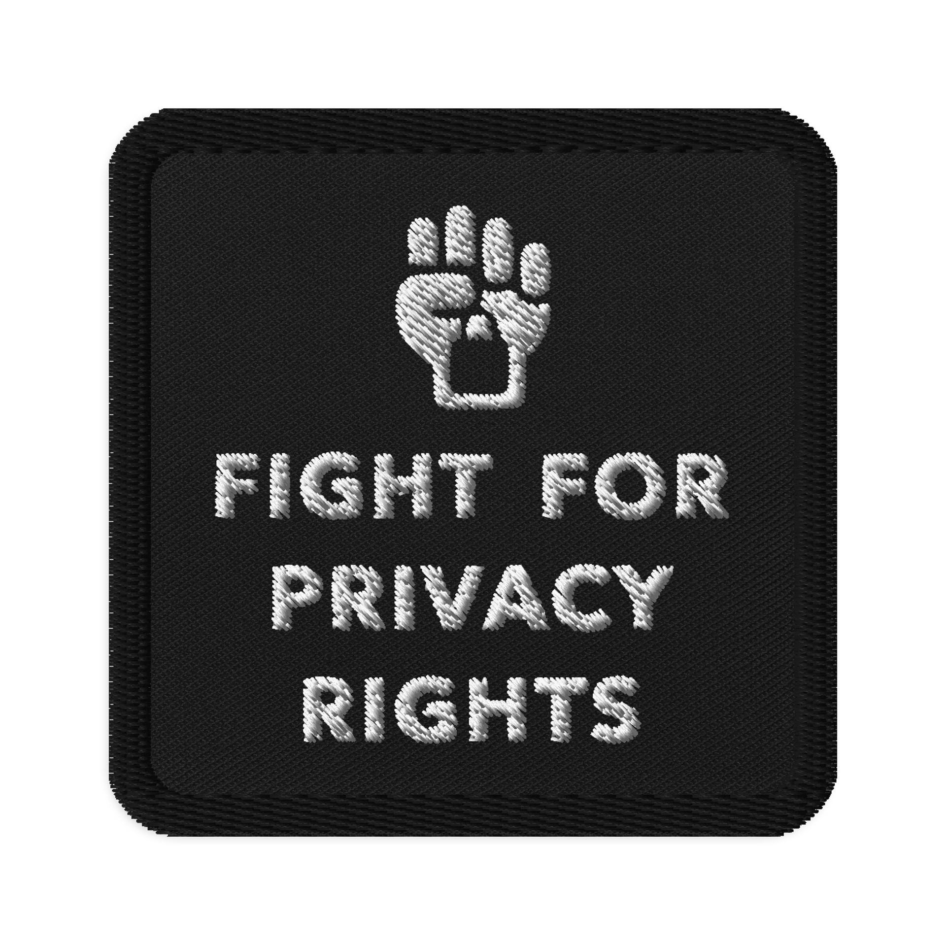 Fight for Privacy Rights - Embroidered Patch product image (1)