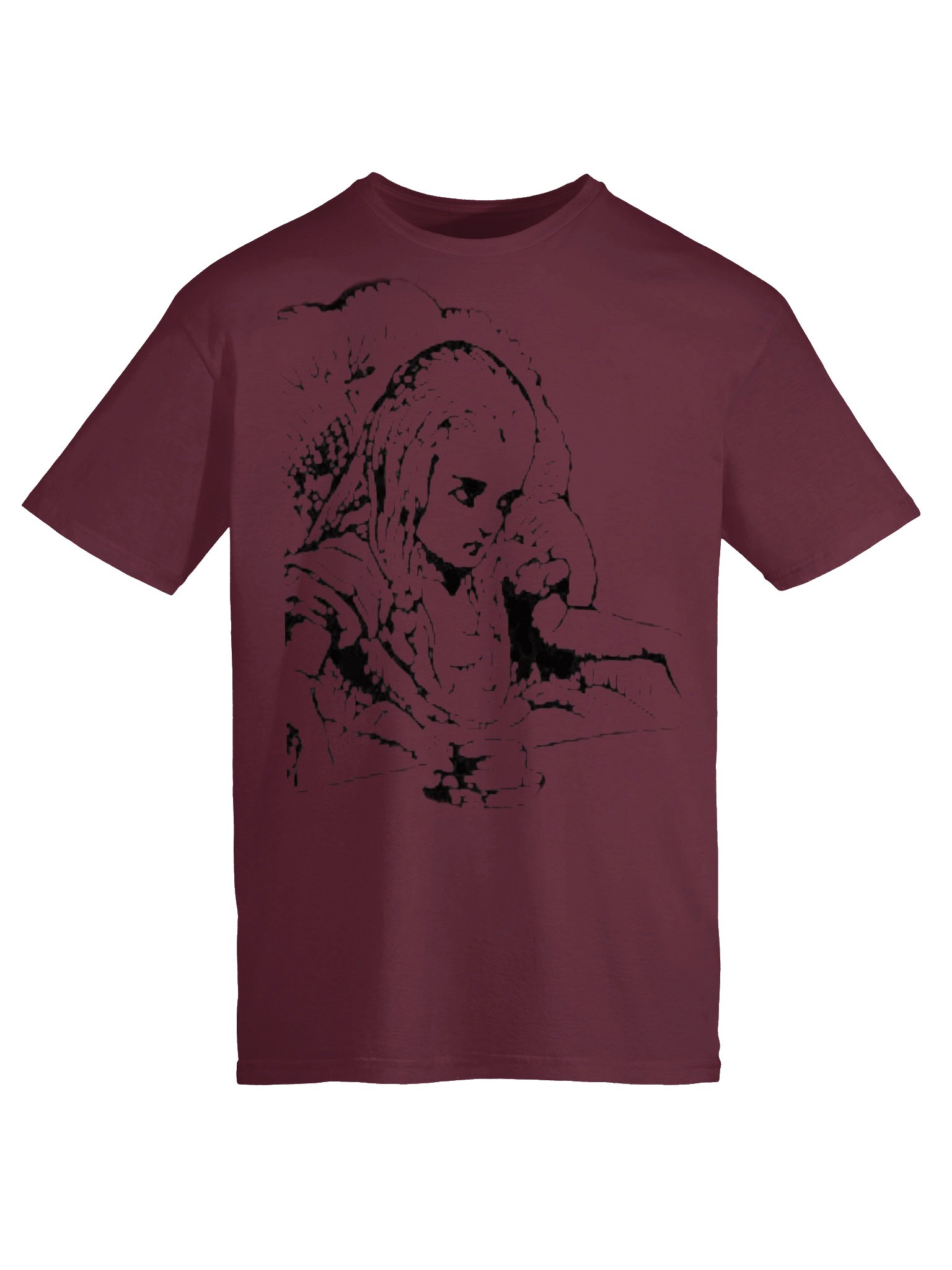 Alice Mad Tea-Party Unisex Softstyle Cotton T-Shirt, Original John Tenniel Illustration product image (5)