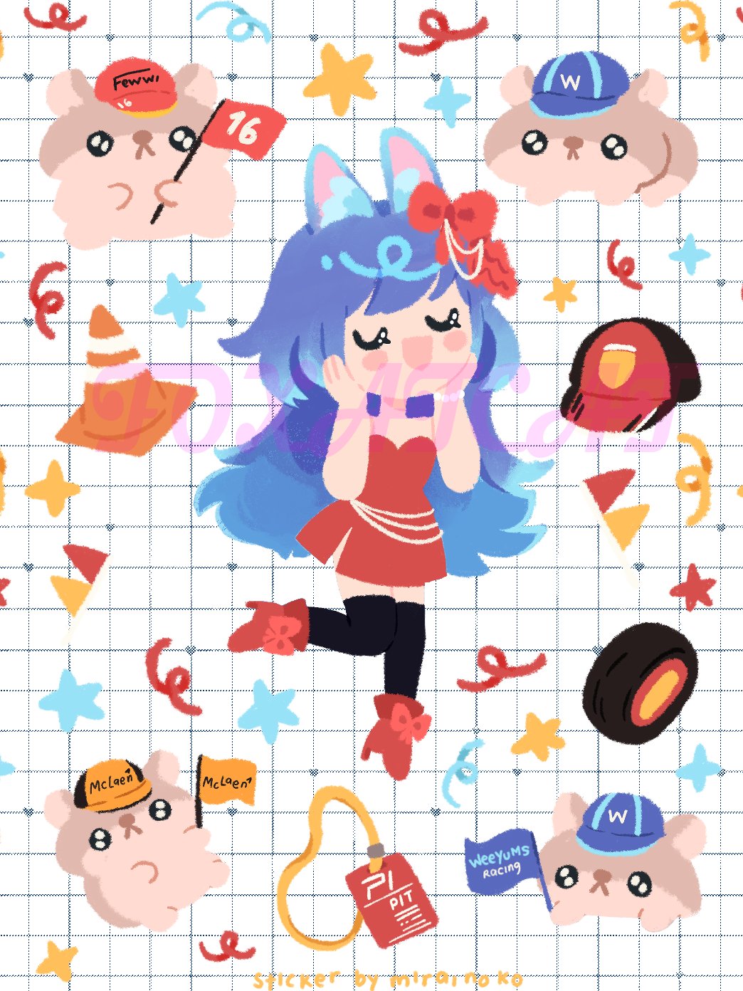 Racing Sticker Sheet product image (1)